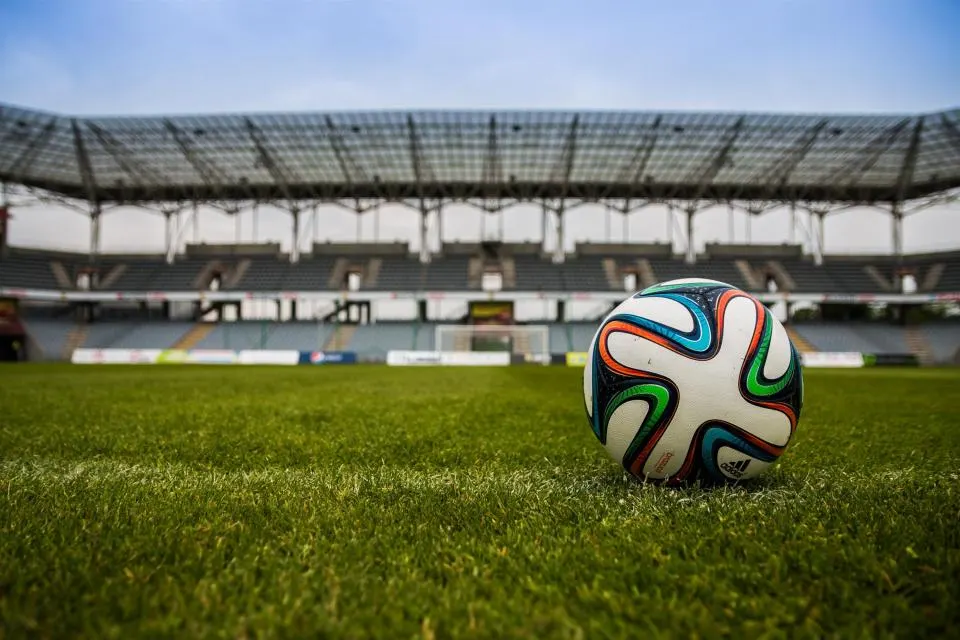 Soccer ball ready for play